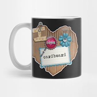 I Love Cardboard | Cardboard Scrapbooking Style | Cherie's Art(c)2021 Mug